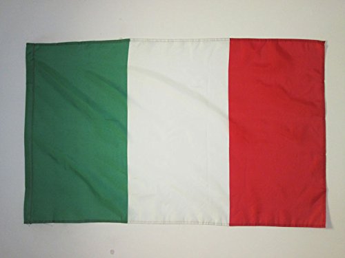 AZ FLAG Bandiera Italia 90x60cm - Bandiera Italiana 60 x 90 cm Foro per Asta