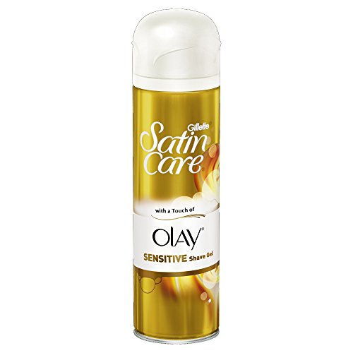 Gillette satin Care with touch of Olay Sensitive Gel da barba, 200 ml