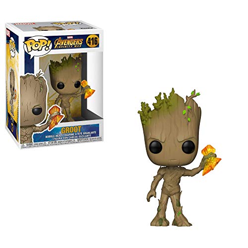 Funko- Avengers: Groot (w/Stormbreaker) Infinity War S2 Figurina, Multicolore, 35773