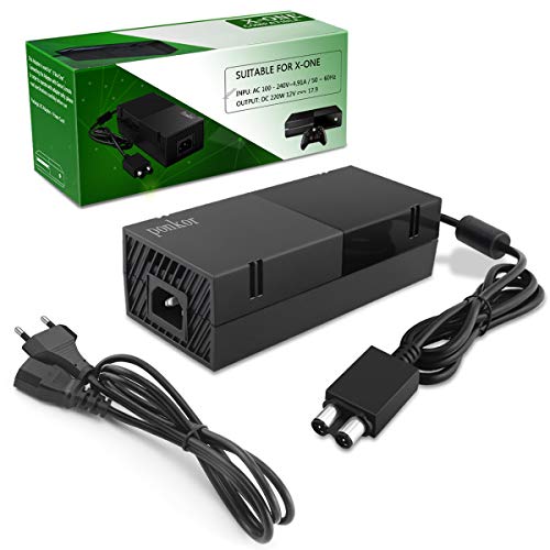 Ponkor Alimentatore per Xbox One,[Versione QUIETEST] Xbox One Power Supply Brick CA Adapter Cavo di Alimentazione Caricabatterie di Ricambio di per Microsoft Xbox 1