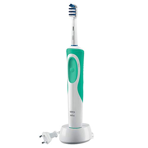 Oral-B Vitality Trizone Spazzolino Elettrico, battery, charging base;ergonomic tapered handle;heads included:1;rechargeable;timer:yes, bianco