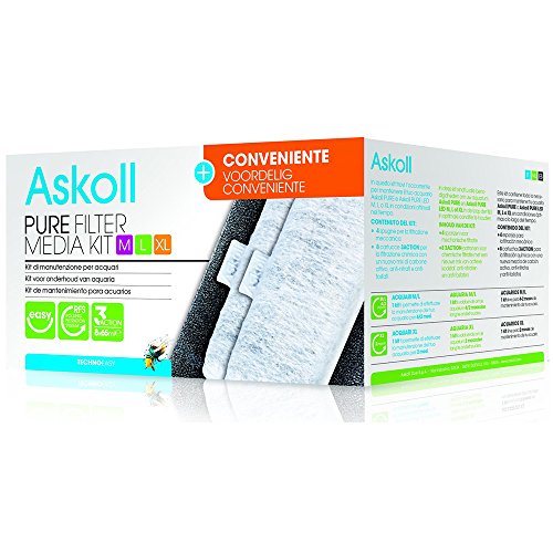 Askoll Pure Filter Media Kit M L XL + Conveniente con cartucce 3Action