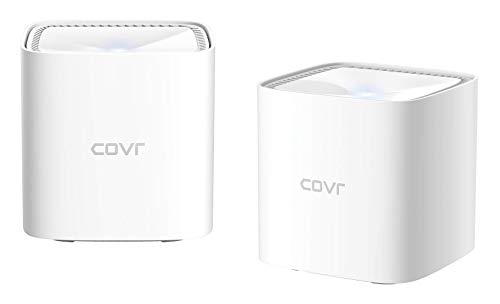 D-Link COVR-1102 Sistema Wi-Fi Mesh Dual Band AC1200, Copertura fino a 325 m², Funziona con Google Assistant, Alexa and IFTTT, Bianco