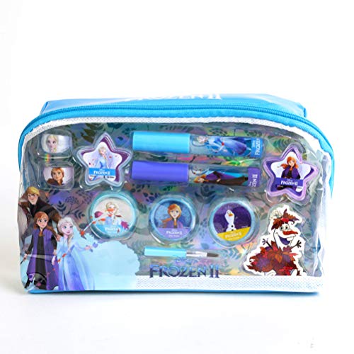Markwins Disney Frozen Essential Makeup Bag - Set Trucchi Per Bambine - Beauty Case Con Kit Trucchi Frozen E Accessori Divertenti E Colorati - Giochi Frozen E Regali Per Bambini - 120 g