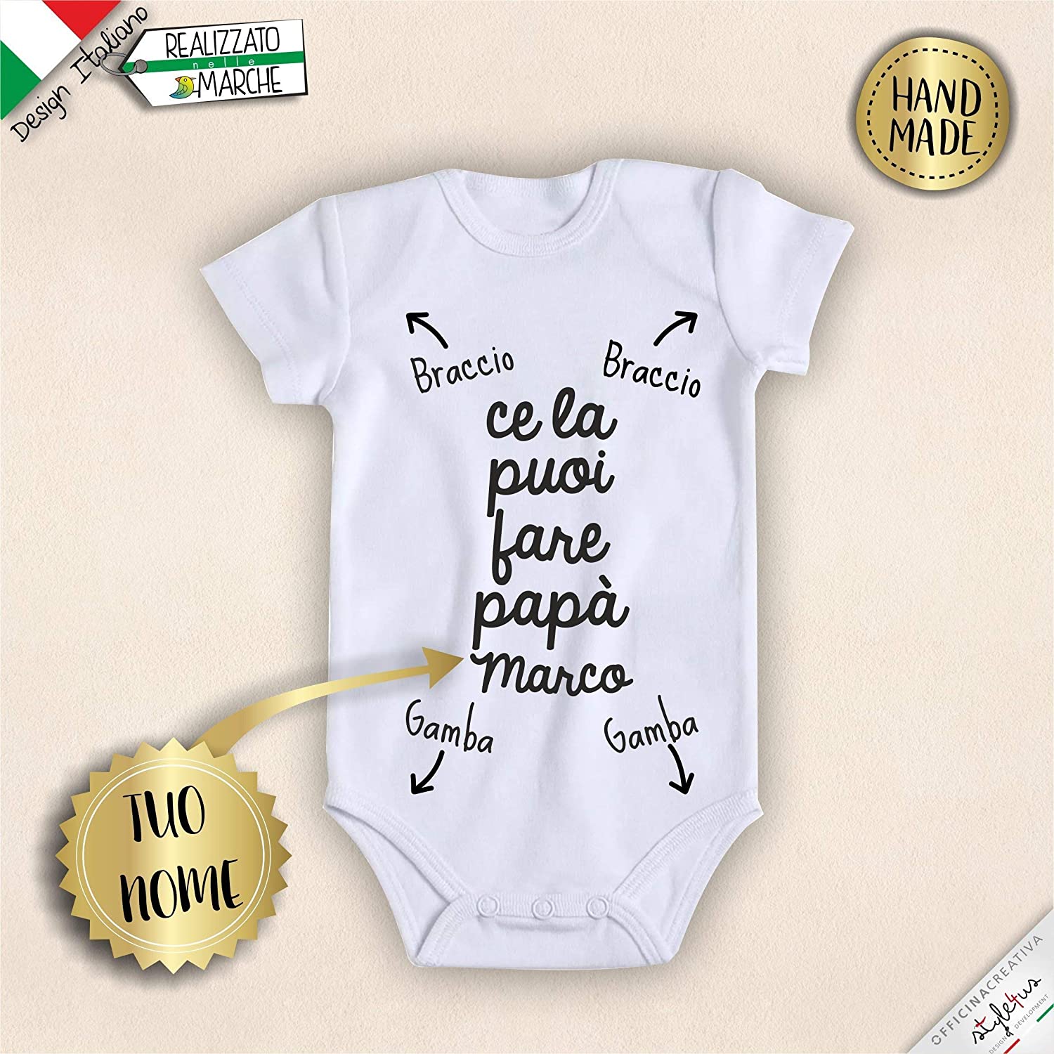 Body neonato personalizzato