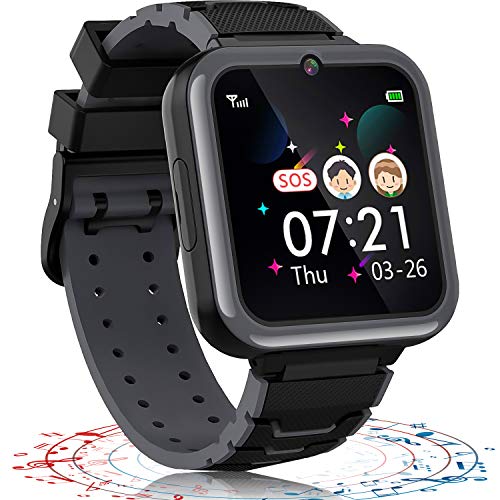 Smartwatch Bambini 12 in 1 Orologio Intelligente con 7 Giochi MP3 Musica, Smartwatch Telefono Sveglia Fotocamera per Ragazzo Ragazza Natale Regalo