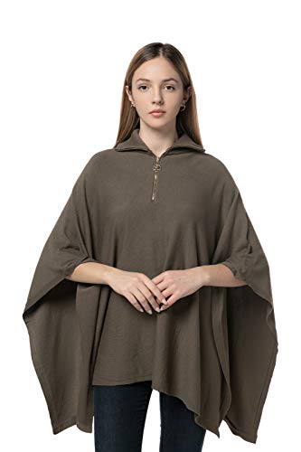 Finery Poncho Scialle Maglione Donna E Maglieria Elasticizzata per Inverno (Verde)