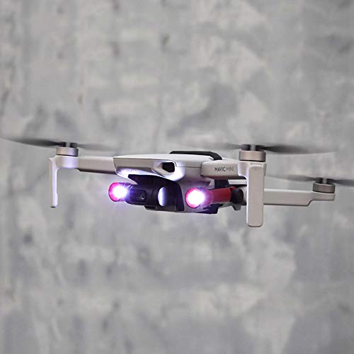 Linghuang Droni LED Lampada Frontale Luce Flash con Staffa per DJI Mavic Mini Drone Accessori