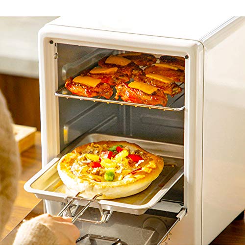 Mini Forno Elettrico A Convezione Verticale Da Forno Tostapane Timer 12L Biscotti Del Biscotto Della Torta Della Pizza Pane Colazione Macchina Di Cottura Piccolo Forno Per Cottura Domestica,Black