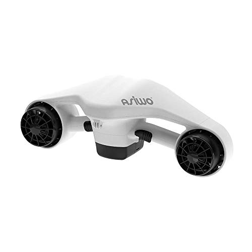 Asiwo Scooter Subacqueo Elettrico Seascooter con Action Camera Mount - Scooter Marino a Doppio Motore Impermeabile per Immersioni subacquee Nuoto Snorkeling