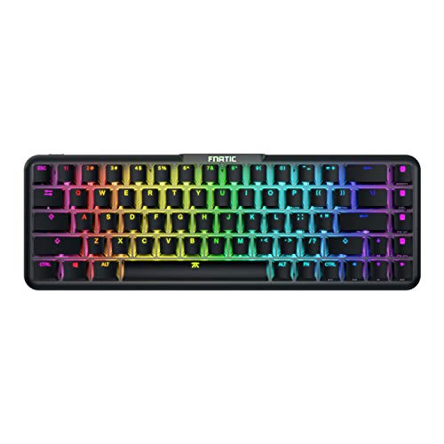 FNATIC STREAK65 - Compact RGB Gaming Mechanical Keyboard - Fnatic Linear Switches - 65% Layout (60 65 percent)- Low Profile - Esports Keyboard (US layout)