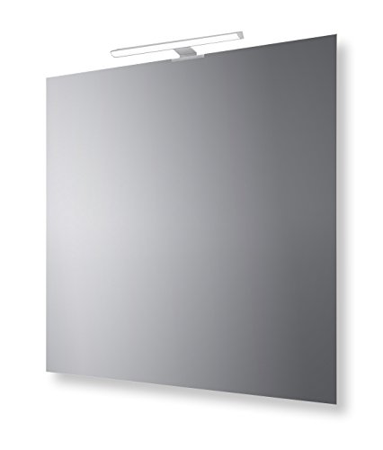 San Marco Specchio Bagno Reversibile con Lampada LED 70x70 cm