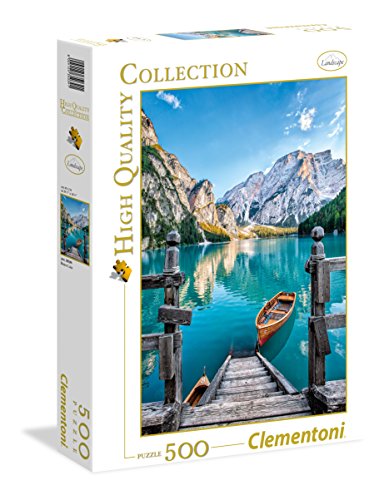 Clementoni- Braies Lake High Quality Collection Puzzle, 500 pezzi, 35039
