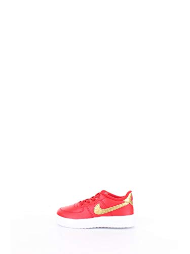Nike Force 1 '18 (TD), Scarpe da Ginnastica Unisex-Bambini, University Red/Metallic Gold/White, 25 EU