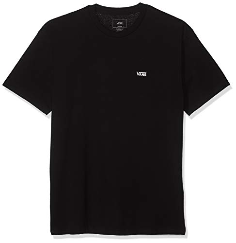 Vans Left Chest Logo Tee T-Shirt Uomo, Nero (Black White Grey Melange), Medium (93 - 102 cm)