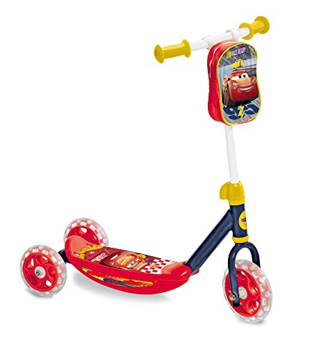 Mondo Toys - My First Scooter CARS 3 - Monopattino Baby  bambino/bambina  - 3 ruote - borsetta porta oggetti inclusa - 18005