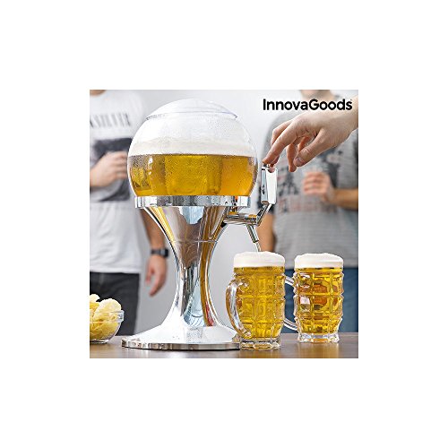 InnovaGoods Ball Dispenser di Birra refrigerante, PMMA, Argento, 24 x 24 x 42 cm