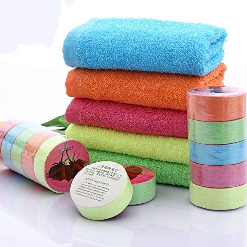Asciugamano Grande Compresso, Compresse di Asciugamani Compressi Magici, Asciugamano di Cotone Portatile, Salvietta per il Viso usa e Getta, per Viaggi di Campeggio