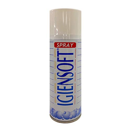 Rampi Igiensoft - Deodorante Spray Igienizzante Ipoallergenico Tessuti Superfici Ambiente Auto Cassetti Scarpe Casco Armadio Profumo Hotel Palestra - 400 ml - Made in Italy