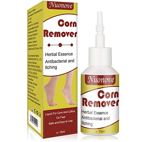 Rimuovi Calli Piedi, Verruche Rimozione, Corn Remover, Rimozione Topica di Calli o Verruche Plantari, 15ML