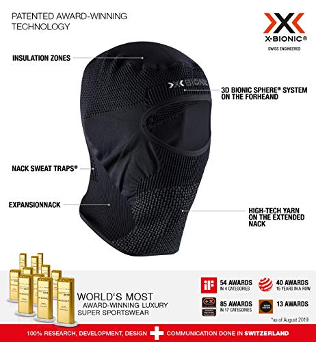 X-Bionic Stormcap Eye 4.0, Mask Unisex – Adulto, Black/Charcoal, S