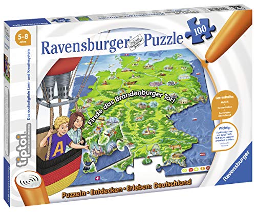 Ravensburger Tiptoi- Ravensburger 00831-tiptoi, Puzzle Germania, Colore Giallo, 00831