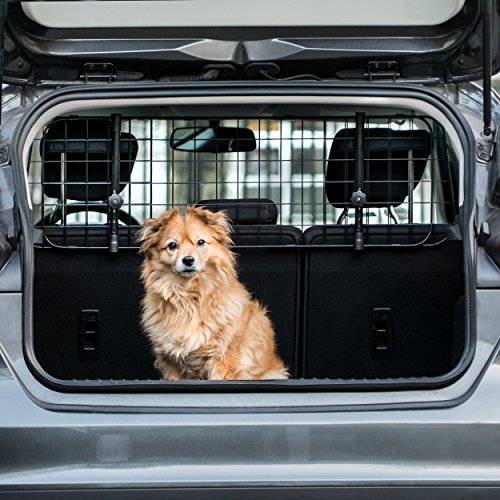 Heldenwerk - Griglia divisoria universale per il bagagliaio per il trasporto del vostro cane, griglia di protezione con fissaggio per poggiatesta, regolabile