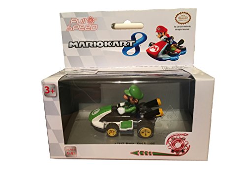 Nintendo- Mario Kart 8 Veicolo Pull Speed Luigi, 15817039
