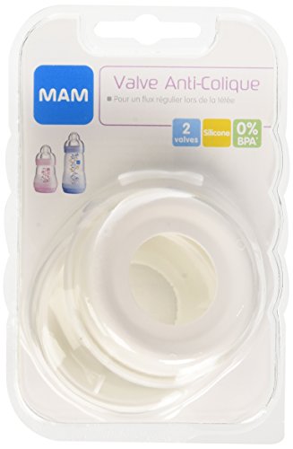 MAM Anti-Colic Valvola, Set di 2, Bianco