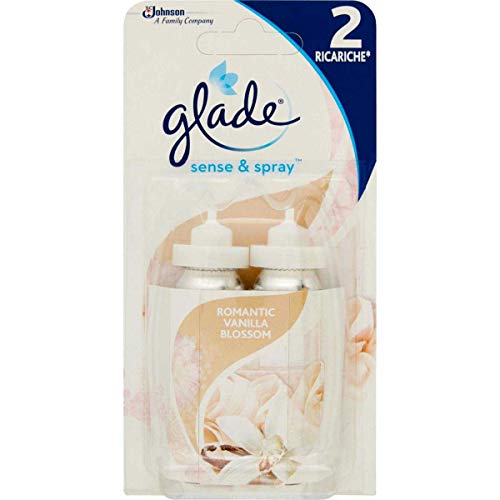 Glade sense & spray 2 Ricariche Romantic Vanilla Blossom, 2 x 18 ml