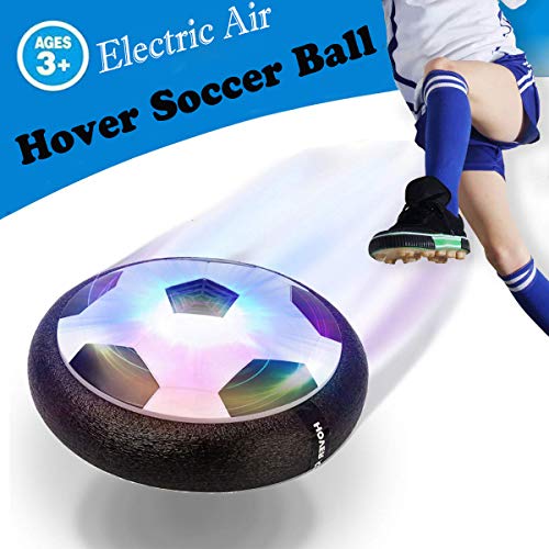 OUNDEAL Air Hover Calcio, Calcio da Interno Fluttuante, Air Hover Ball con Luce LED, Pallone da Calcio Sportivi per Bambini Regalo per Un Bambino di 3-12 Anni