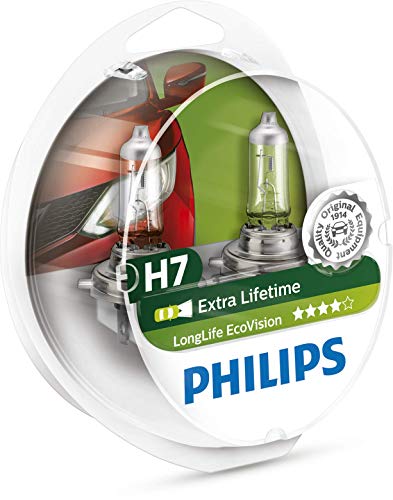 Philips 12972LLECOS2 - Fanale LongLife EcoVision H7, 2 pezzi