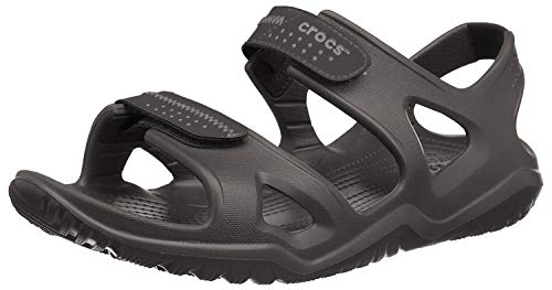 Crocs Swiftwater River Sandals, Sandali Uomo, Nero (Black 203965-060), 45/46 EU