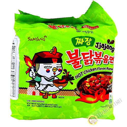 Ramen spicy Jjajang SAMYANG pack 5x140g Corée