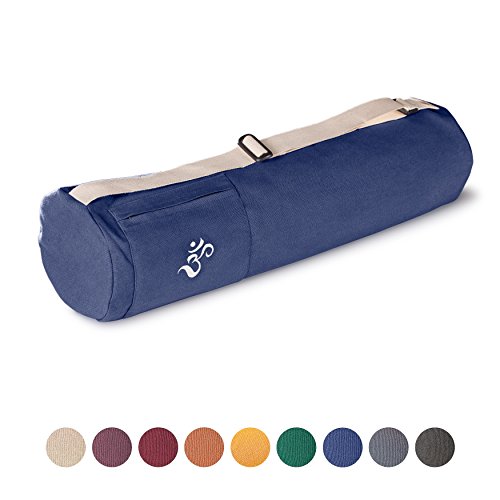 Lotuscrafts Borsa Yoga Mysore - Cotone Biologico di Equa ed Ecologica - Porta Yoga - Sacca Yoga - Borsa Yoga - Yoga Bag - Yoga Mat Bag - Certificato GOTS