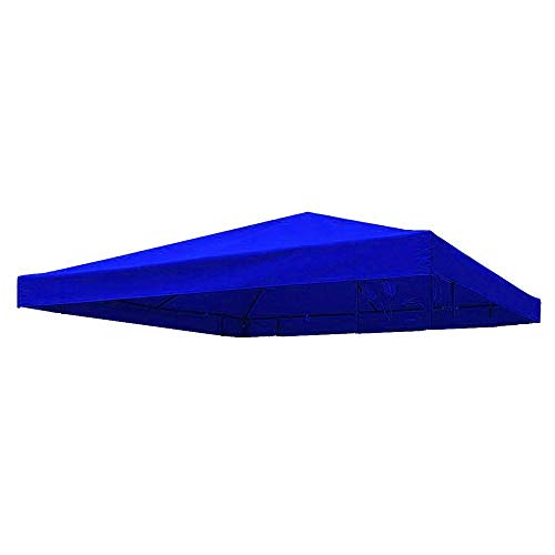 Keyohome Copertura Gazebo 3x3m Impermeabile Anti-UV in Tessuto Oxford Telo di Ricambio per Gazebo per Giardino Esterno (Blu)