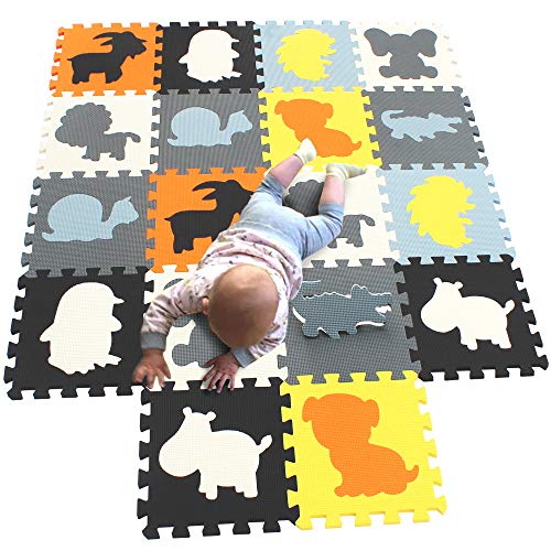 MQIAOHAM appeto Eva Bambini recinto Puzzle Gioco Tappetino tappeti Imbottito Morbido per sensoriali Giochi Animali Pavimento tappetini Infanzia Morbidi playmat attività Multicolore G301018-P058