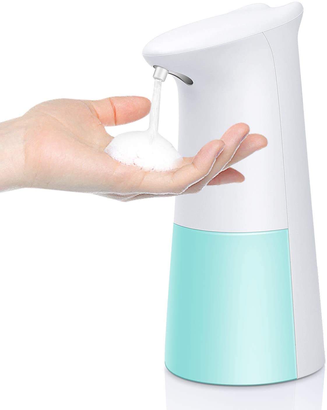 TESEU Dispenser Sapone Automatico 250ML Distributore di Sapone Schiumogeno Erogatore di Sapone Touchless con Sensore di Infrarossi per Cucina Bagno e WC