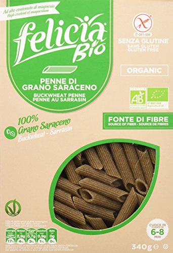 Felicia Penne Rigate Pasta di Grano Saraceno - 340 gr, Senza glutine