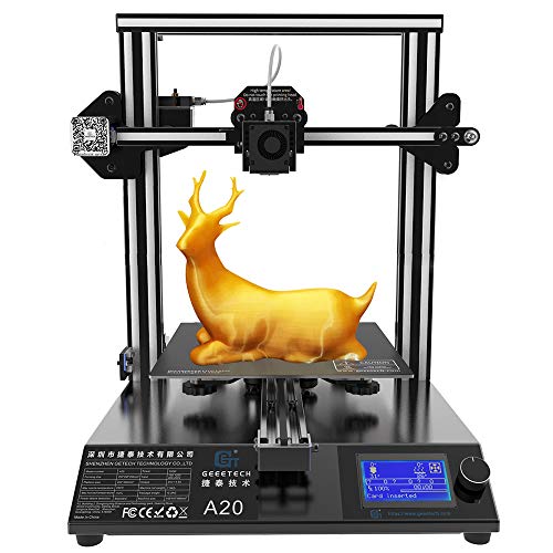 GEEETECH A20 stampante 3D con base di edificio integrata, rilevatore di filamenti e funzione di riattivazione, volume di stampa 255 × 255 × 255 mm³