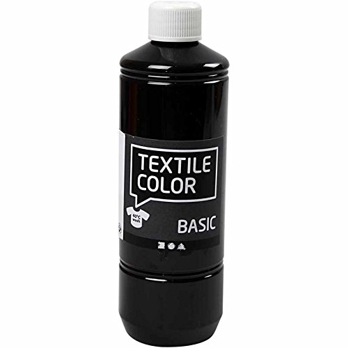 Art-Manufacture-Design - Colorante per tessuti Textile Color, capacità 500 ml, colore nero