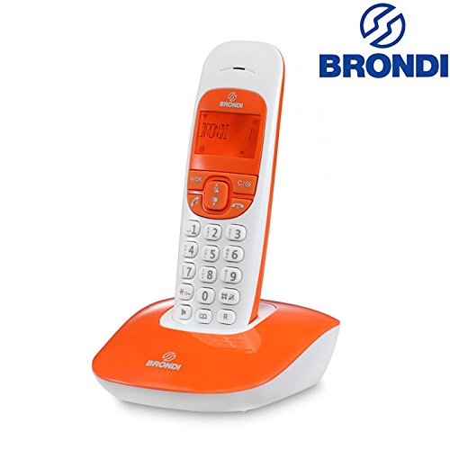 Brondi Nice Telefono Cordless, Arancio