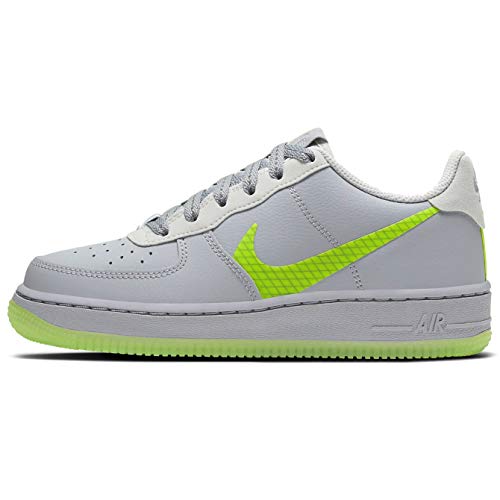 Nike Air Force 1 LV8 3 SP20 (GS), Scarpe da Basket Bambino, Wolf Grey/Ghost Green/Photon Dust/Black, 40 EU