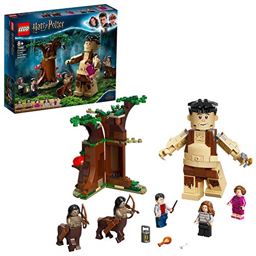 LEGO Harry Potter La Foresta Proibita: l’Incontro con la Umbridge, Playset da Costruire con il Gigante Grop e 2 figure di Centauri, 75967