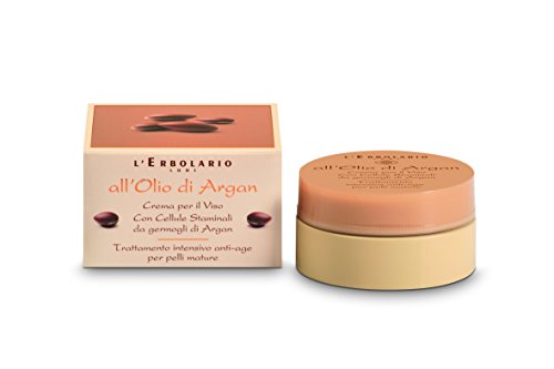 L 'erbolario Olio di Argan Anti-Invecchiamento Crema Per Il Viso Per Pelli Mature, 1er Pack (1 X 50 ML)