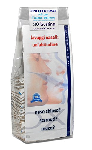 Sinh2ox sali per lavaggi nasali confezione 30 bustine per preparazione soluzione salina