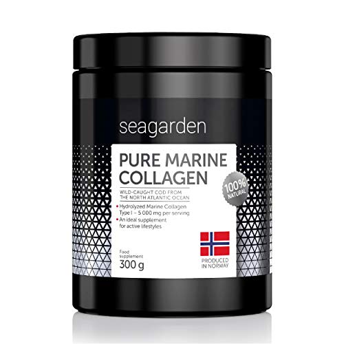 Polvere di collagene marino puro norvegese | Peptidi idrolizzati | dal merluzzo artico norvegese selvatico | Integratore per pelle, capelli, unghie, tendini, legamenti | Naturale al 100% | 300 g