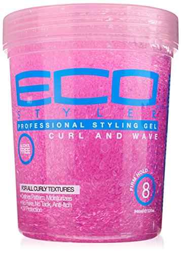 Gel Styling Eco Styler dovrebbe firmare - anti-prurito alcool formula - Rosa Pot 900 g