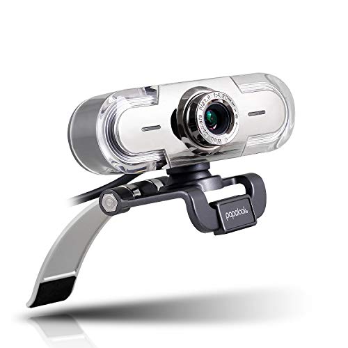 papalook PA452 Webcam HD 1080P, Multicolore Moderna Camera con Microfono Integrato Definizione Alta USB 2.0 Compatibile con Skype MSN Facebook Youtube