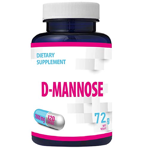D-Mannosio 120 Vegan Capsules 500mg, 4 Month Supply – 100% Natural, No Synthetic Fillers or Binders